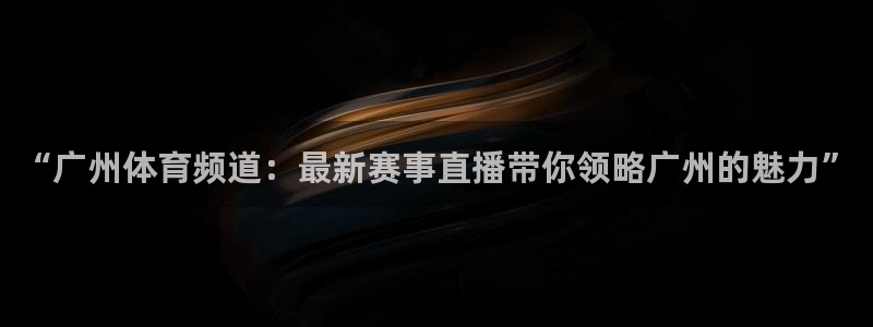 833直播免费体育直播下载：“广州体育频道：最新赛事直播带你领略广州的魅力”